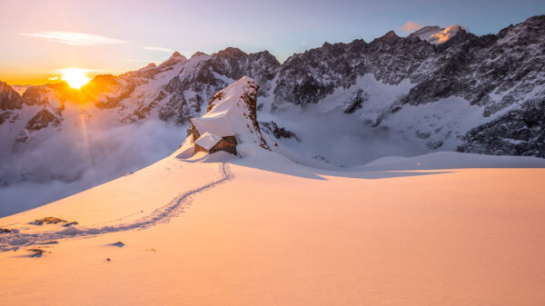 Refuge Adèle Planchard en ski de randonnée